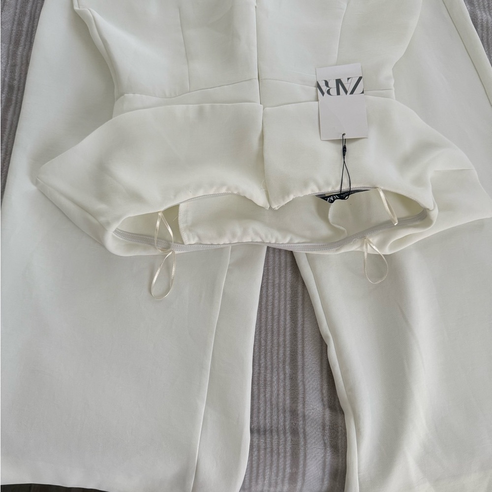 Zara Off-White Jumpsuit